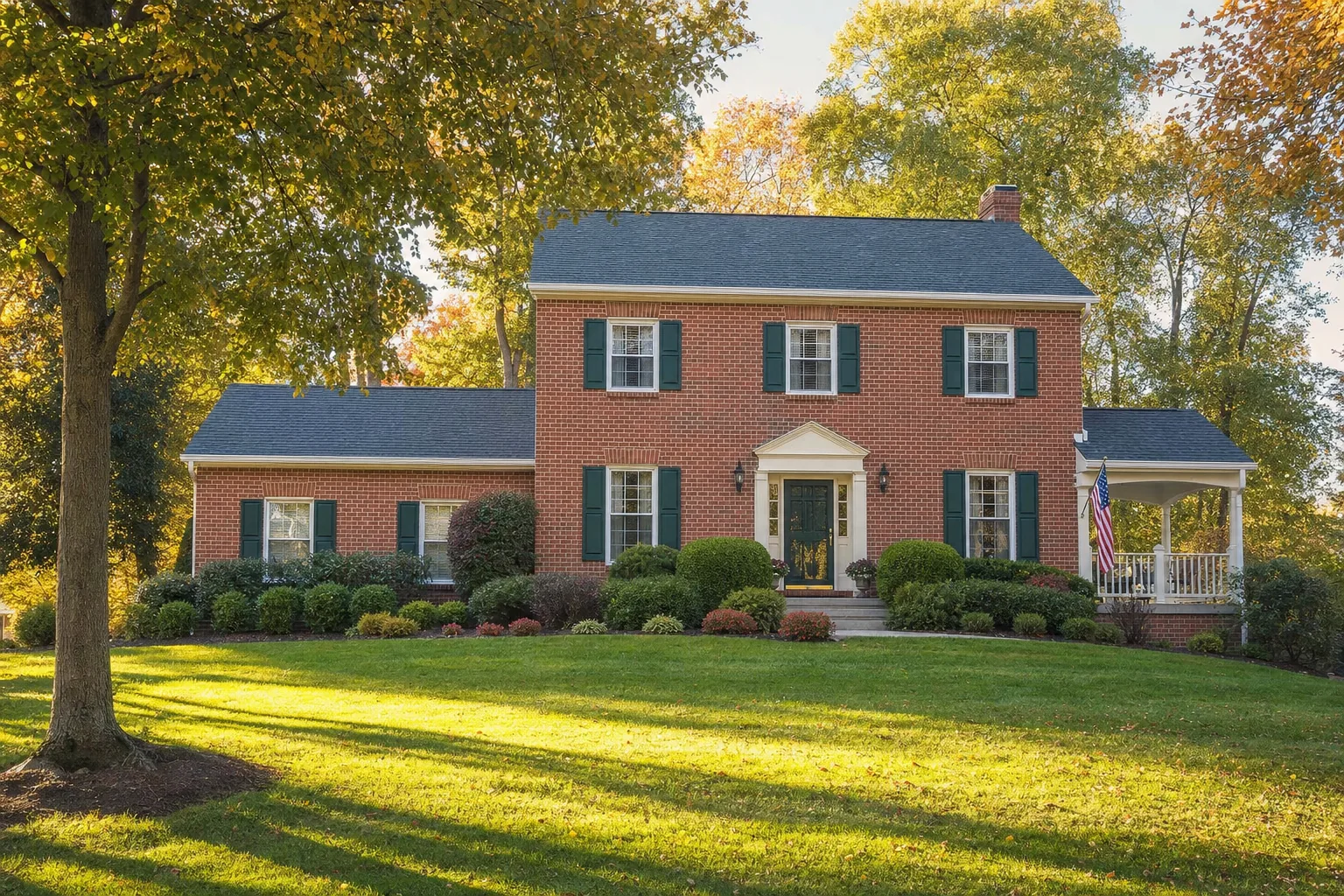Brick colonial home for sale in a Norristown-area neighborhood